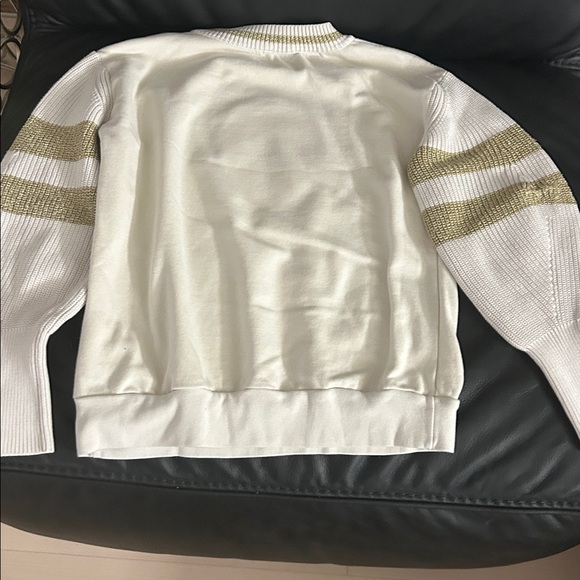 Moncler Cream and Gold Knit Sweater - Picture 10 of 11